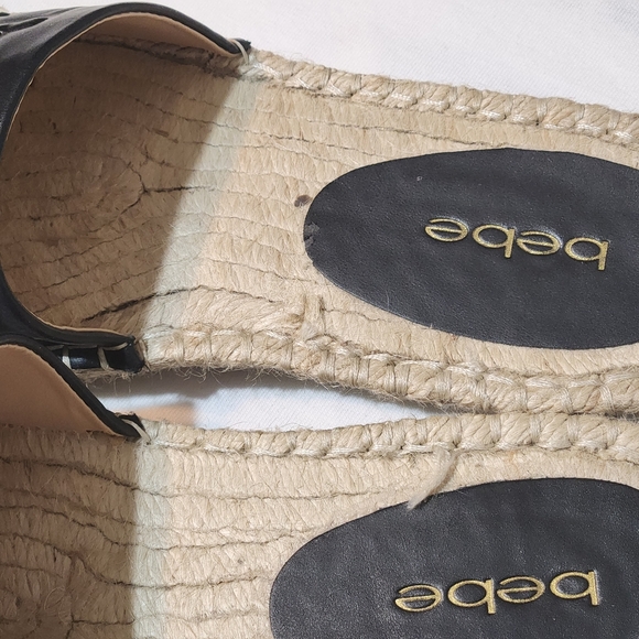 Bebe Black Espadrille Sandals - Picture 5 of 6